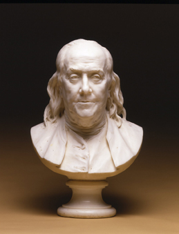 Portrait bust of Benjamin Franklin