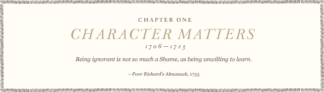Chapter One: CHARACTER MATTERS