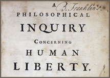 A Philosophical Inquiry Concerning Human Liberty, 1717