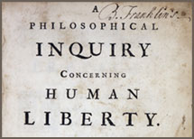 A Philosophical Inquiry Concerning Human Liberty, 1717
