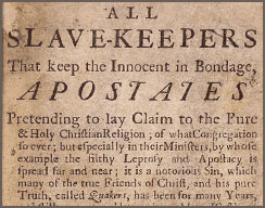 All Slave-Keepers That keep the Innocent in Bondage, 1737