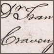 Calling card, 1757–1775