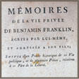 Mémoires de la vie privée de Benjamin Franklin, 1791