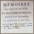 Mmoires de la vie prive de Benjamin Franklin, 1791